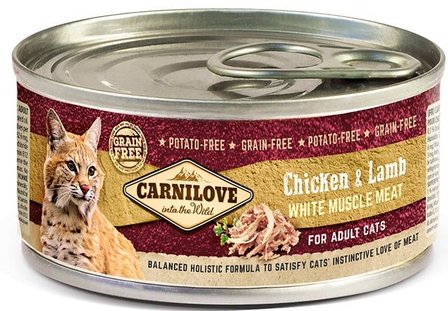 Carnilove Kat Chicken/Lamb 5+1 gratis