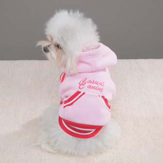 Fleece hondenpullover Roze XS Casual Canine OP=OP