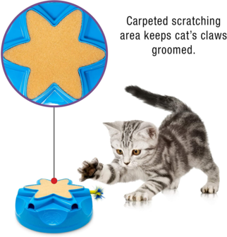 Ourpets Catty Whack Interactief kattenspeeltje met Veren en Muisgeluid