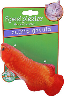 Boon Pluche Vis met Catnip Oranje 11 cm