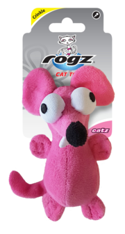 Rogz Catnip Plush Mouse Pink