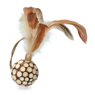 Addicted Wooden Ball with Feathers