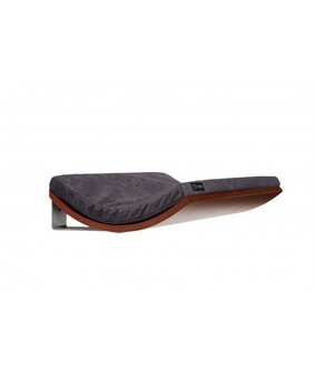 Cosy and Dozy - Chill Cat Shelf - Walnut + Smooth Dark Grey