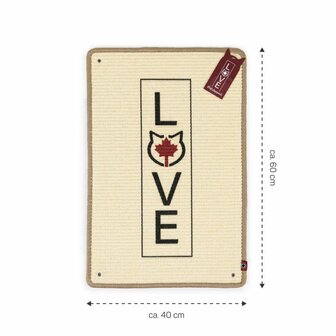 Canadian Cat Krabmat Love - Beige - 40x60cm