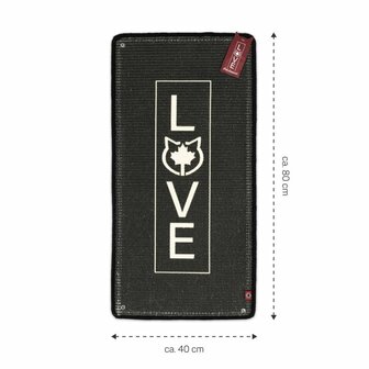 Canadian Cat Krabmat Love - Anthraciet - 80x40cm