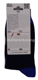 Meia Mania Sokken met Uiltjes &ndash; Blauw &ndash; Maat 39/42