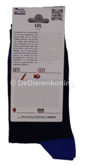 Meia Mania Sokken met Uiltjes &ndash; Blauw &ndash; Maat 35/38