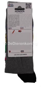 Meia Mania Sokken met Honden - Kruisingen &ndash; Grijs &ndash; Maat 43/46