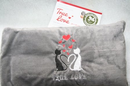 Extra groot Speelkussen met Silver-Vine True Love 36x18