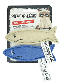 Grumpy Cat Smelly Sardines Cat Toy