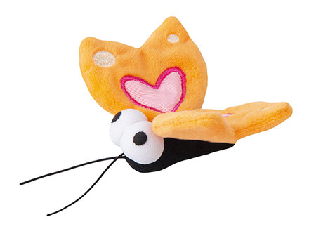 Rogz Catnip Plush Butterfly Orange