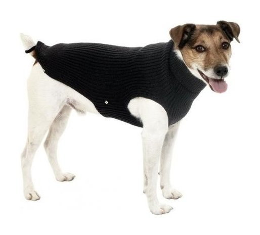 Hondenpullover met ingebouwde regencape Zwart OP=OP