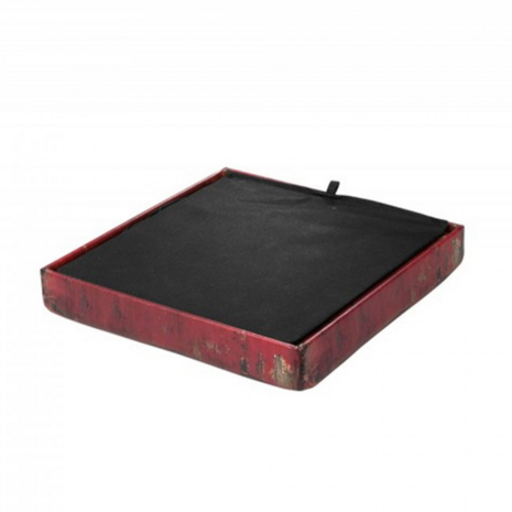 EBI Ottoman Rood 38 x 38 x 38 cm inclusief Kussen