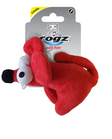 Rogz Catnip Plush Mouse Red
