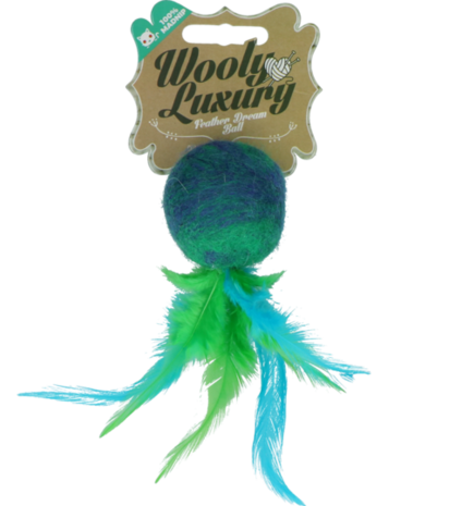 Wooly Luxury Feather Dream Ball Green