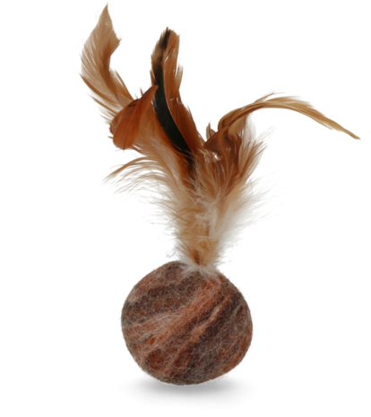 Wooly Luxury Feather Dream Ball Brown