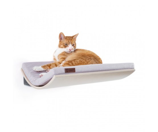 Cosy and Dozy - Chill Cat Shelf - Maple + Smooth Soft Grey