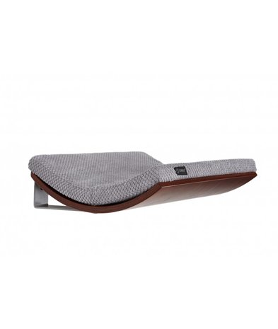 Cosy and Dozy - Chill Cat Shelf - Walnut + Soft Grey