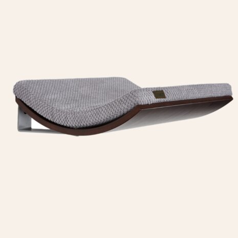 Cosy and Dozy - Chill Cat Shelf - Wenge + Soft Grey