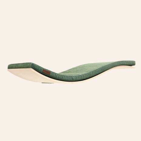 Cosy and Dozy - Chill DeLuxe Cat Shelf - Maple + Elegant Green