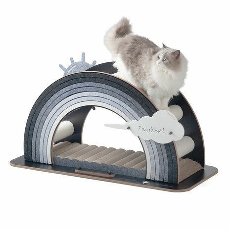 Canadian Cat Krabmeubel Rainbow - Grijs - 105 x 45 x 55 cm