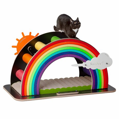 Canadian Cat Krabmeubel Rainbow - Meerkleurig - 105 x 45 x 55 cm
