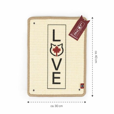 Canadian Cat Krabmat Love - Beige - 30x40cm