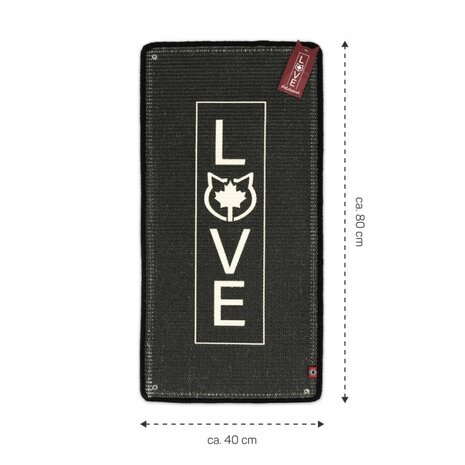 Canadian Cat Krabmat Love - Anthraciet - 80x40cm
