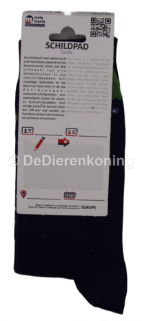 Meia Mania Sokken met Schildpadden &ndash; Donkerblauw &ndash; Maat 43/46