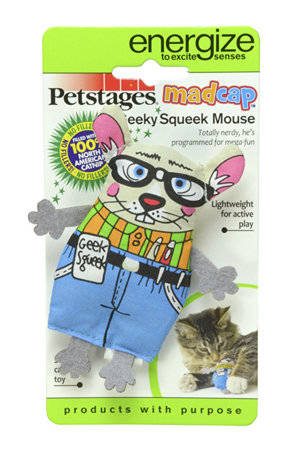 Petstages Madcap Geeky Squeak Mouse