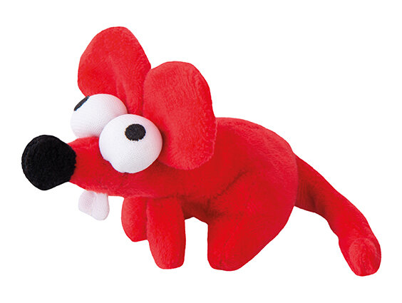 Rogz Catnip Plush Mouse Red