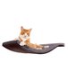 Cosy-and-Dozy-Chill-DeLuxe-Cat-Shelf-Walnut-+-Smooth-Dark-Grey