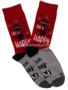 Meia-Mania-Sokken-Kat-Grumpy-Rood-&amp;-Grijs-Maat-43-46