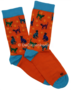 Meia-Mania-Sokken-met-Katten-Oranje-&amp;-Lichtblauw-Maat-43-46