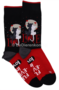 Meia-Mania-Sokken-Katten-Love-Zwart-&amp;-Rood-Maat-35-38