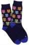 Meia-Mania-Sokken-met-Uiltjes-Blauw-Maat-43-46