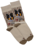 Meia-Mania-Sokken-met-Border-Collie-Beige-Bruin-Maat-35-38