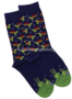 Meia-Mania-Sokken-met-Schildpadden-Donkerblauw-Maat-43-46
